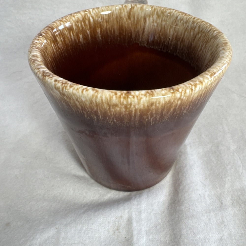 Vintage Brown Drip Glaze Coffee Mug Cup by Hull USA Ovenproof 12 Ounce Signed - Picture 4 of 7